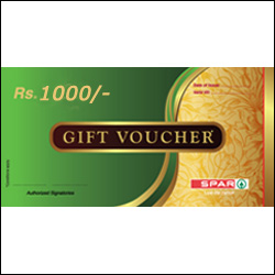 "Spar Gift Cheque for Rs.1000 - Click here to View more details about this Product